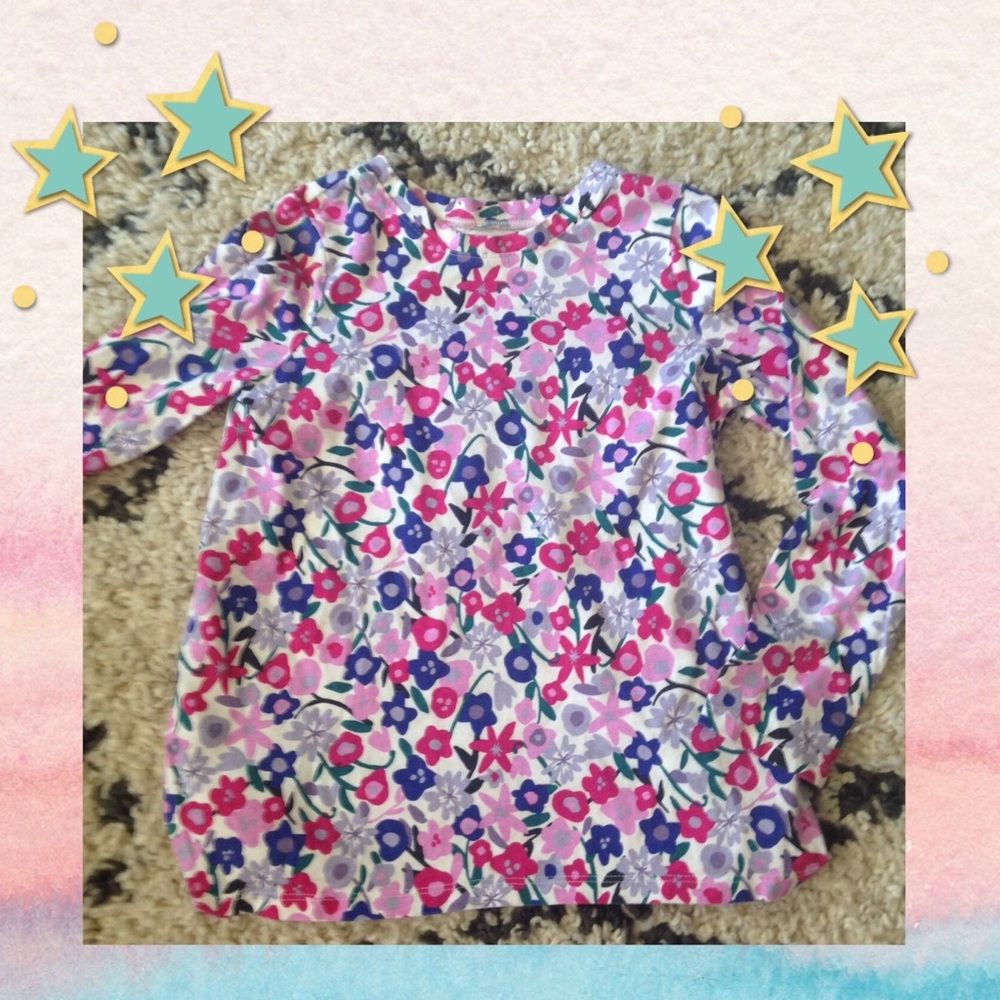 TEA girls floral print shirt
